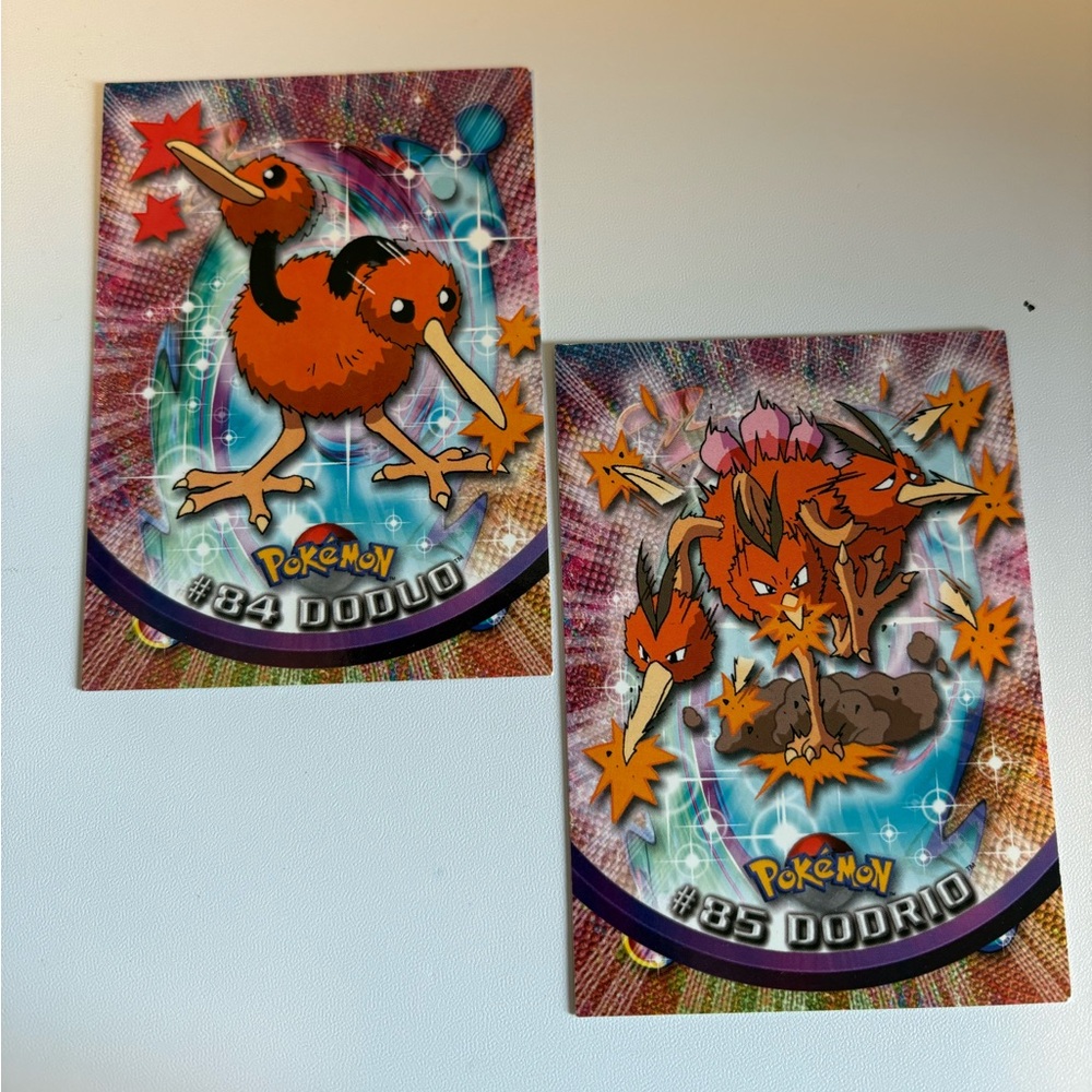 Pokémon Doduo & Dodrio vintage Trading Cards - Orange Characters
